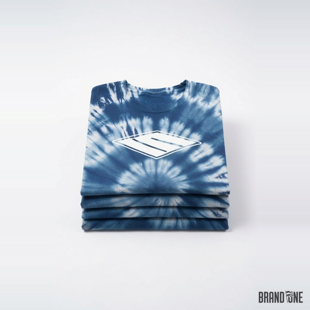 Blue Spiral Tie-Dye Tee 2