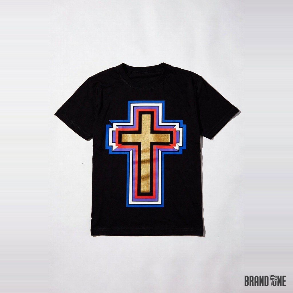 Multi-Cross Screen Print Tee