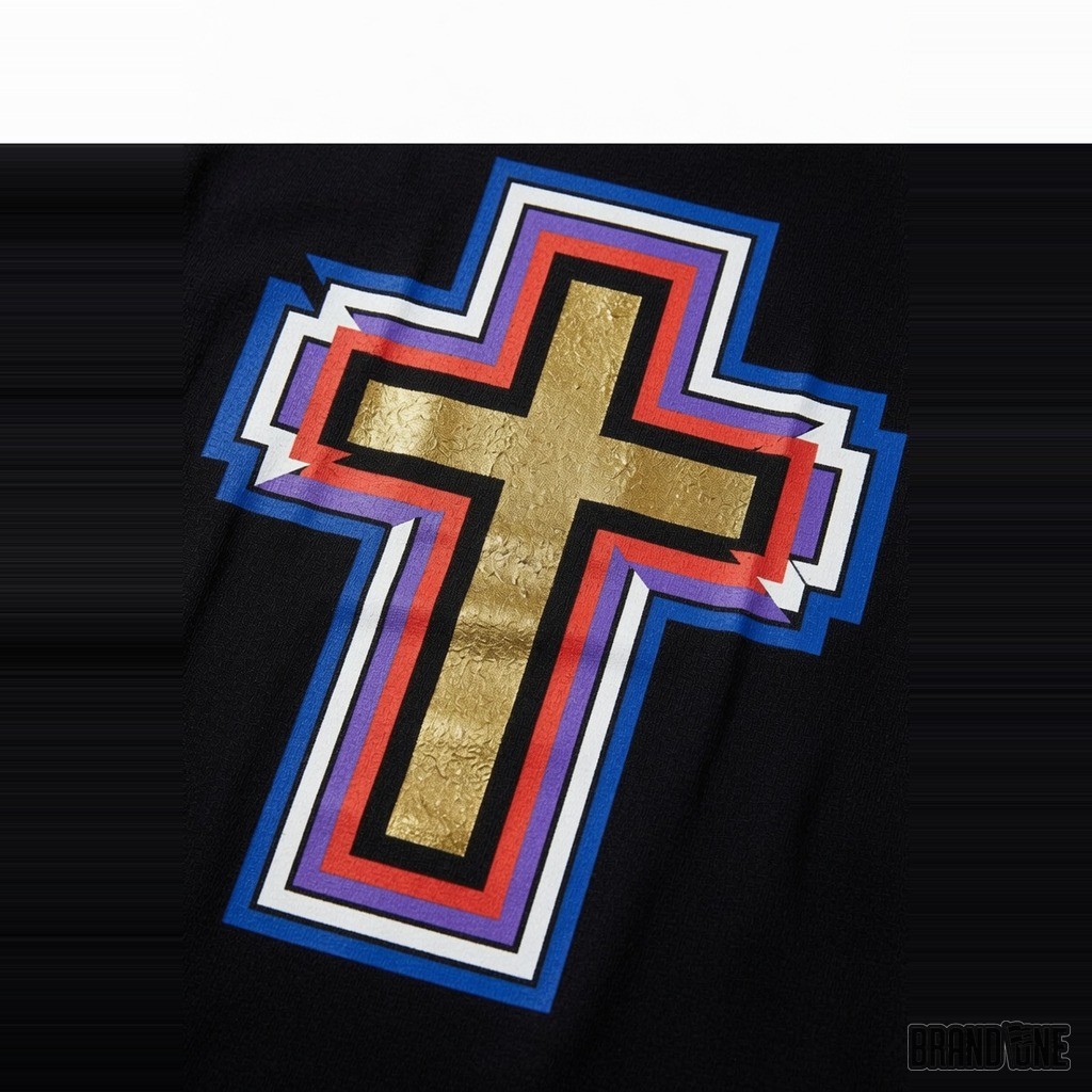 Multi-Cross Screen Print Tee 3