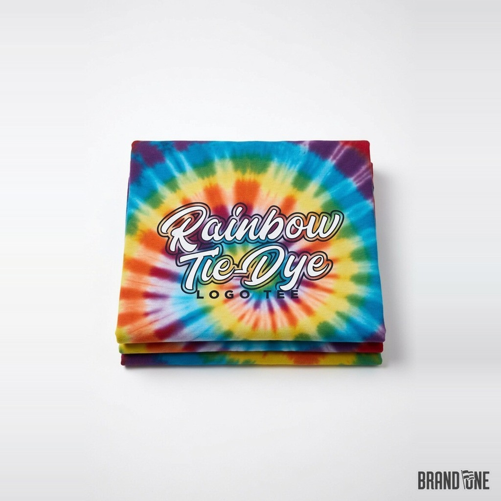Rainbow Tie-Dye Logo Tee 2